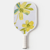 クリーミーな花びらズバイリディアのアートサングリア ピックルボールラケット (裏面)