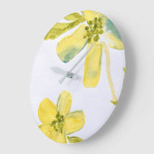 クリーミーな花びらズバイリディアのアートサングリア ラージ壁時計 (傾斜)