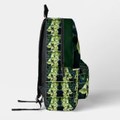 クリーミーな花弁パーソナライズされた花 プリントバックパック (左)