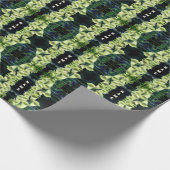 クリーミーな花弁パーソナライズされた花 ラッピングペーパー (角)