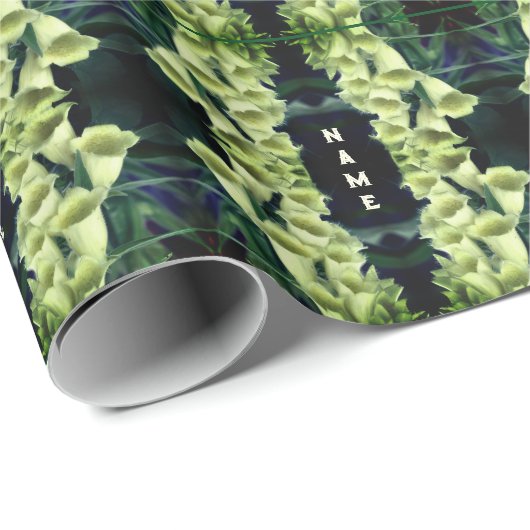 クリーミーな花弁パーソナライズされた花 ラッピングペーパー (ロールコーナー)