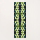 クリーミーな花袋の花の抽象芸術 ヨガマット (裏面)