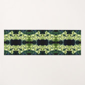 クリーミーな花袋の花の抽象芸術 ヨガマット (正面(横))