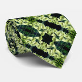 クリーミーな花袋花抽象芸術模様 ネクタイ (ロール)