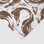 クリーミーな茶色のチョコレートの渦巻き誕生日 薄葉紙 (詳細)