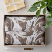 クリーミーな茶色のチョコレートの渦巻き誕生日 薄葉紙 (ギフト)