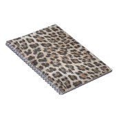 クリーミーな茶色のヒョウの輝き ノートブック (右側)