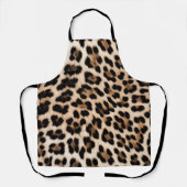 クリーミーな茶色のヒョウ エプロン (正面)