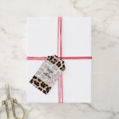 クリーミーな茶色のヒョウ ギフトタグ (より糸付き)