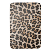 クリーミーな茶色のヒョウ バスマット (正面縦)