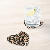 クリーミーな茶色のヒョウ ペーパーコースター (インサイチュ)