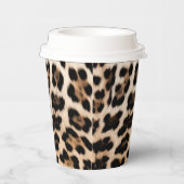 クリーミーな茶色のヒョウ 紙コップ (右)