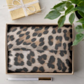 クリーミーな茶色のヒョウ 薄葉紙 (ギフト)