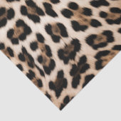 クリーミーな茶色のヒョウ 薄葉紙 (詳細)