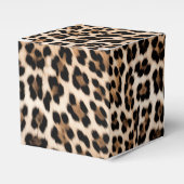 クリーミーな茶色のブラックヒョウの印刷結婚動物の フェイバーボックス (正面サイド)