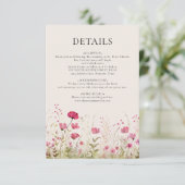 クリーミーエレガントな野生の結婚花 エンクロージャーカード (スタンド正面)