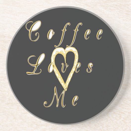 クリーミーコーヒーラバーズデザイン コースター (正面)