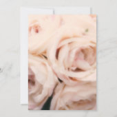 クリーミーソフトピンクピーチバラエレガントな結婚式 招待状 (裏面)