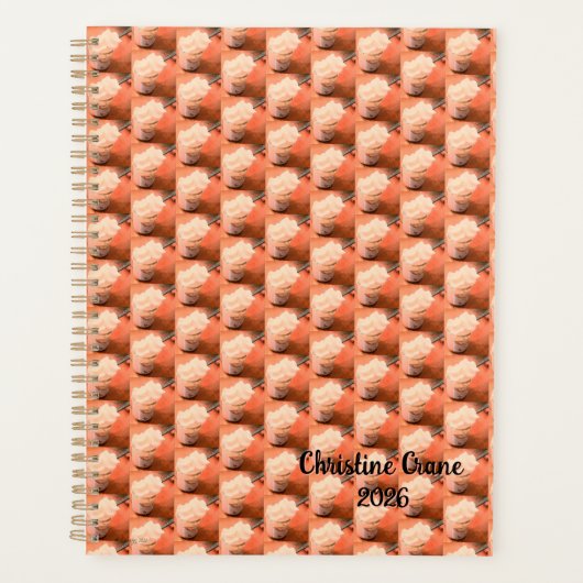 クリーミーデザートカスタマイズ可能プランナー プランナー手帳 (正面)