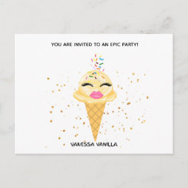 クリーミードリーミー 誕生日招待状ポストカード インビテーションポストカード