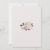 クリーミーバラフローラリースブライダルシャワー招待状 招待状 (裏面)