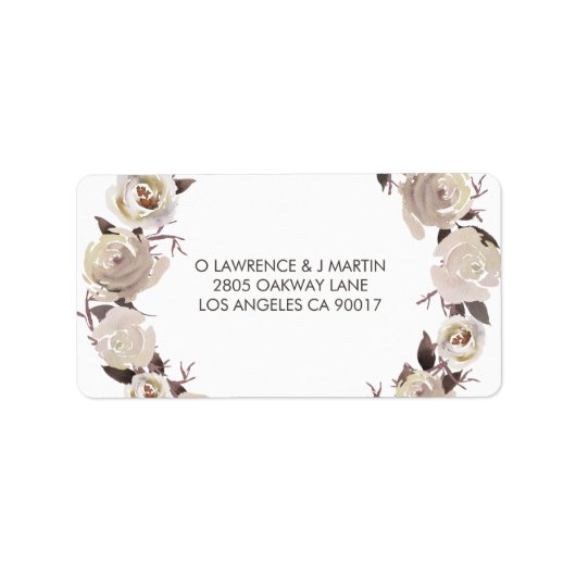 クリーミーバラリースフローラ ラベル (正面)