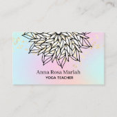 *~*クリーミーパステルズマンダラグリッタースピリチュアルヨガ 名刺 (正面)