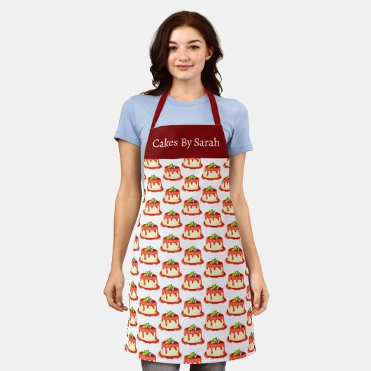 クリーミーパンナコッタ エプロン (着用した状態)