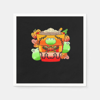 クリーミーパンプキンスパイスラテシーズン スタンダードカクテルナプキン