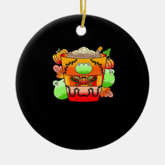 クリーミーパンプキンスパイスラテシーズン セラミックオーナメント