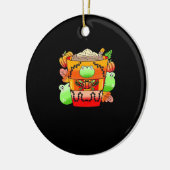 クリーミーパンプキンスパイスラテシーズン セラミックオーナメント (左)