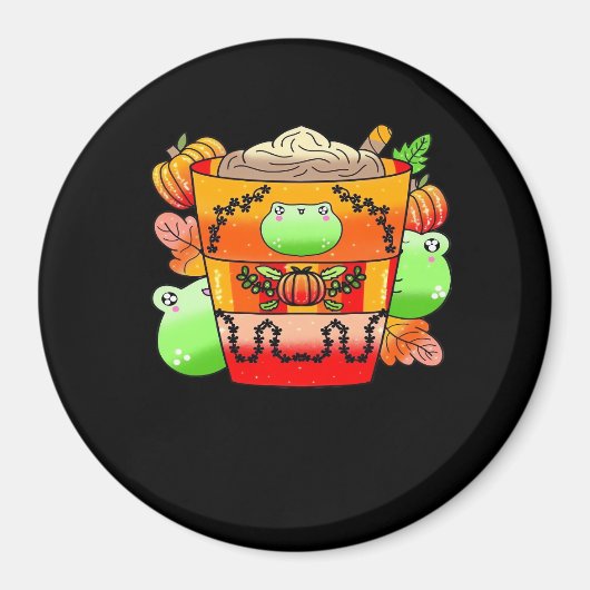 クリーミーパンプキンスパイスラテシーズン マグネット (正面)