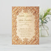 クリーミービクトリアンレースロマンチ結婚ーズ 招待状 (スタンド正面)