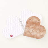 クリーミーピーチバラ赤面ヒョウ柄 ノートブック (内部)