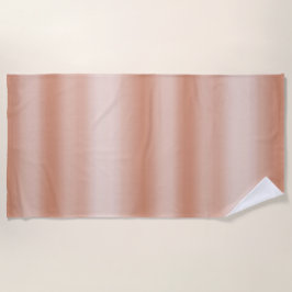 クリーミーピーチバラ赤面 グラデーション ビーチタオル
