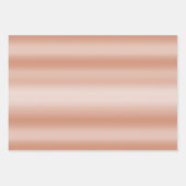 クリーミーピーチバラ赤面 グラデーション ラッピングペーパーシート (正面)