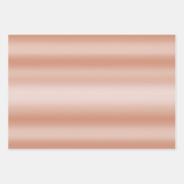クリーミーピーチバラ赤面 グラデーション ラッピングペーパーシート