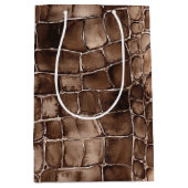 クリーミーブラウンチョコレートキャンディ誕生日 ミディアムペーパーバッグ (正面)