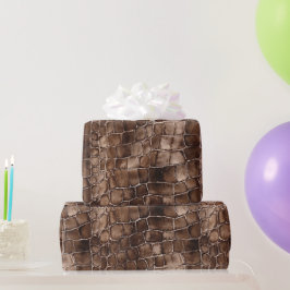 クリーミーブラウンチョコレートキャンディ誕生日 ラッピングペーパー