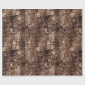 クリーミーブラウンチョコレートキャンディ誕生日 ラッピングペーパー (フラット)