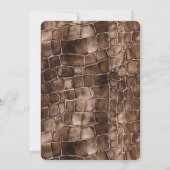 クリーミーブラウンチョコレート誕生日 招待状 (裏面)