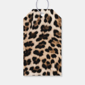 クリーミーブラウンブラックヒョウ誕生日 ギフトタグ (裏面)