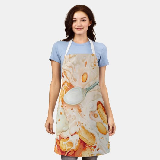 クリーミーブレックファーストディライト エプロン (着用した状態)