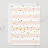 クリーミーホワイト秋インラブカップルシャワー 招待状 (裏面)