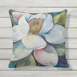 クリーミーマグノリアフラワー アウトドアクッション