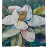 クリーミーマグノリアフラワー  シャワーカーテン (正面)