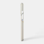 クリーミーマーブルモノグラム Barely There iPhone 16 ケース (左側面)