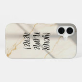 クリーミーマーブルモノグラム Barely There iPhone 16 ケース (裏面横)