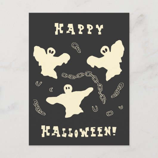 クリーミー幽霊-ハッピーハローウィン! シーズンポストカード (正面)