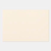 クリーミー無地のパール色 |クラシック |エレガント | ラッピングペーパーシート (正面2)